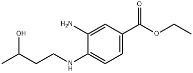 Ethyl 3-amino-4-[(3-hydroxybutyl)amino]benzoate Structure