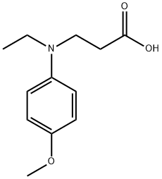 3-[Ethyl-(4-methoxy-phenyl)-amino]-propionic acid Structure