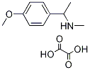 [1-(4-Methoxy-phenyl)-ethyl]-methyl-amine oxalate 구조식 이미지
