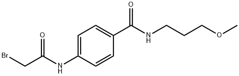 4-[(2-Bromoacetyl)amino]-N-(3-methoxypropyl)-benzamide 구조식 이미지