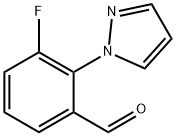 3-Fluoro-2-(1H-pyrazol-1-yl)benzaldehyde Structure