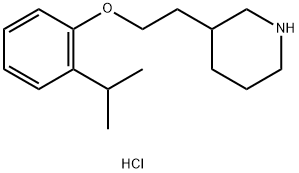 3-[2-(2-Isopropylphenoxy)ethyl]piperidinehydrochloride 구조식 이미지