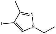 1H-pyrazole, 1-ethyl-4-iodo-3-methyl- 구조식 이미지