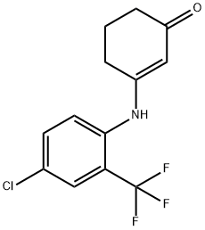 2-cyclohexen-1-one, 3-[[4-chloro-2-(trifluoromethyl)phenyl Structure