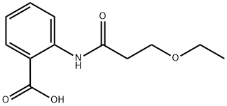2-[(3-Ethoxypropanoyl)amino]benzoic acid Structure
