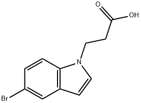 3-(5-Bromo-1H-indol-1-yl)propanoic acid Structure