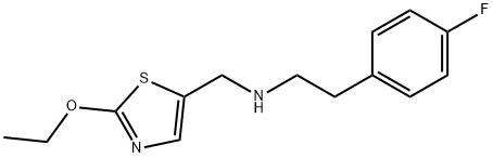 N-[(2-Ethoxy-1,3-thiazol-5-yl)methyl]-2-(4-fluorophenyl)ethanamine hydrochloride 구조식 이미지