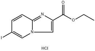 Ethyl 6-iodoimidazo[1,2-a]pyridine-2-carboxylate hydrochloride 구조식 이미지