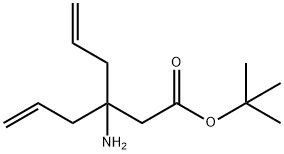 tert-Butyl 3-allyl-3-aminohex-5-enoate 구조식 이미지