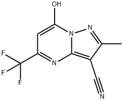 7-Hydroxy-2-methyl-5-(trifluoromethyl)pyrazolo-[1,5-a]pyrimidine-3-carbonitrile Structure