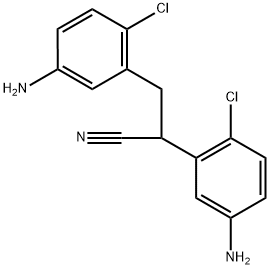 2,3-Bis(5-amino-2-chlorophenyl)propanenitrile Structure