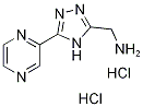 [(5-Pyrazin-2-yl-4H-1,2,4-triazol-3-yl)methyl]-amine dihydrochloride Structure