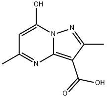 7-Hydroxy-2,5-dimethylpyrazolo[1,5-a]pyrimidine-3-carboxylic acid 구조식 이미지