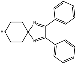 2,3-Diphenyl-1,4,8-triazaspiro[4.5]deca-1,3-diene Structure