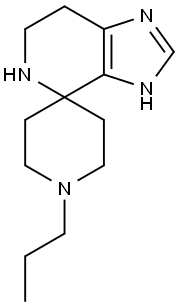 1'-Propyl-3,5,6,7-tetrahydrospiro[imidazo[4,5-c]-pyridine-4,4'-piperidine] 구조식 이미지