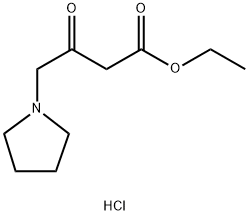 3-Oxo-4-pyrrolidin-1-yl-butyric acid ethyl ester hydrochloride 구조식 이미지