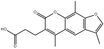 3-(3,5,9-Trimethyl-7-oxo-7H-furo[3,2-g]chromen-6-yl)propanoic acid Structure
