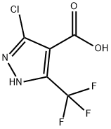 5-Chloro-3-trifluoromethyl-1H-pyrazole-4-carboxylic acid 구조식 이미지