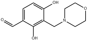 2,4-Dihydroxy-3-(morpholin-4-ylmethyl)benzaldehyde 구조식 이미지