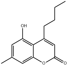 4-Butyl-5-hydroxy-7-methyl-2H-chromen-2-one Structure