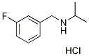 N-(3-Fluorobenzyl)propan-2-amine hydrochloride Structure