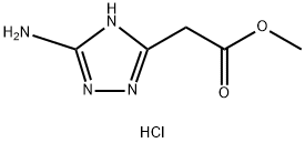 Methyl (3-amino-1H-1,2,4-triazol-5-yl)acetate hydrochloride Structure