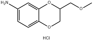 [3-(Methoxymethyl)-2,3-dihydro-1,4-benzodioxin-6-yl]amine hydrochloride Structure