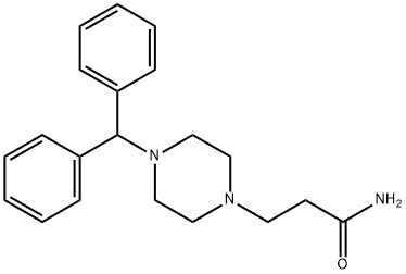 3-[4-(Diphenylmethyl)-1-piperazinyl]propanamide 구조식 이미지