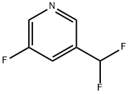 3-(Difluoromethyl)-5-fluoro-pyridine Structure