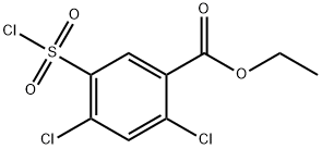 Ethyl 2,4-dichloro-5-(chlorosulfonyl)benzoate Structure