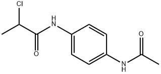 N-[4-(Acetylamino)phenyl]-2-chloropropanamide Structure