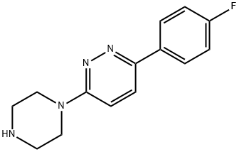 3-(4-Fluorophenyl)-6-piperazin-1-ylpyridazine 구조식 이미지
