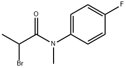 2-Bromo-N-(4-fluorophenyl)-N-methylpropanamide 구조식 이미지