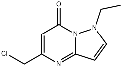 5-(Chloromethyl)-1-ethylpyrazolo-[1,5-a]pyrimidin-7(1H)-one 구조식 이미지