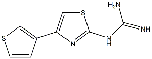 N-[4-(3-Thienyl)-1,3-thiazol-2-yl]guanidine Structure