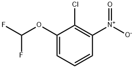 2-Chloro-1-(difluoromethoxy)-3-nitro-benzene 구조식 이미지