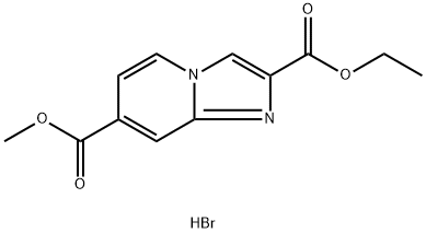 2-Ethyl 7-methyl imidazo[1,2-a]pyridine-2,7-dicarboxylate hydrobromide 구조식 이미지