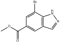 Methyl 7-bromo-1H-indazole-5-carboxylate Structure