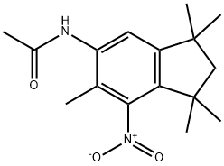 N-(1,1,3,3,6-Pentamethyl-7-nitro-2,3-dihydro-1H-inden-5-yl)acetamide Structure