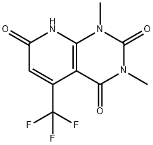 1,3-Dimethyl-5-(trifluoromethyl)pyrido-[2,3-d]pyrimidine-2,4,7(1H,3H,8H)-trione 구조식 이미지