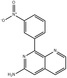 8-(3-니트로페닐)-1,7-나프티리딘-6-아민 구조식 이미지