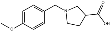1-(4-METHOXYBENZYL)PYRROLIDINE-3-CARBOXYLICACID Structure