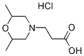 3-(2,6-DIMETHYL-MORPHOLIN-4-YL)-PROPIONIC ACIDHYDROCHLORIDE 구조식 이미지