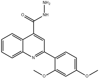 2-(2,4-DIMETHOXYPHENYL)QUINOLINE-4-CARBOHYDRAZIDE 구조식 이미지