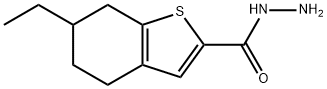 6-ETHYL-4,5,6,7-TETRAHYDRO-1-BENZOTHIOPHENE-2-CARBOHYDRAZIDE Structure