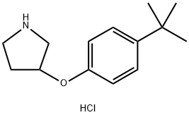 3-[4-(TERT-BUTYL)PHENOXY]PYRROLIDINE HYDROCHLORIDE 구조식 이미지