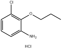 3-CHLORO-2-PROPOXY-PHENYLAMINE HYDROCHLORIDE 구조식 이미지