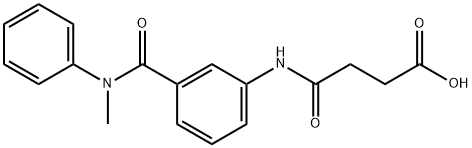 4-{3-[(METHYLANILINO)CARBONYL]ANILINO}-4-OXOBUTANOIC ACID Structure