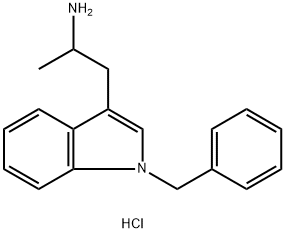 2-(1-BENZYL-1H-INDOL-3-YL)-1-METHYL-ETHYLAMINEHYDROCHLORIDE 구조식 이미지