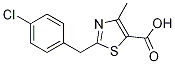 2-(4-chlorobenzyl)-4-methyl-1,3-thiazole-5-carboxylic acid Structure